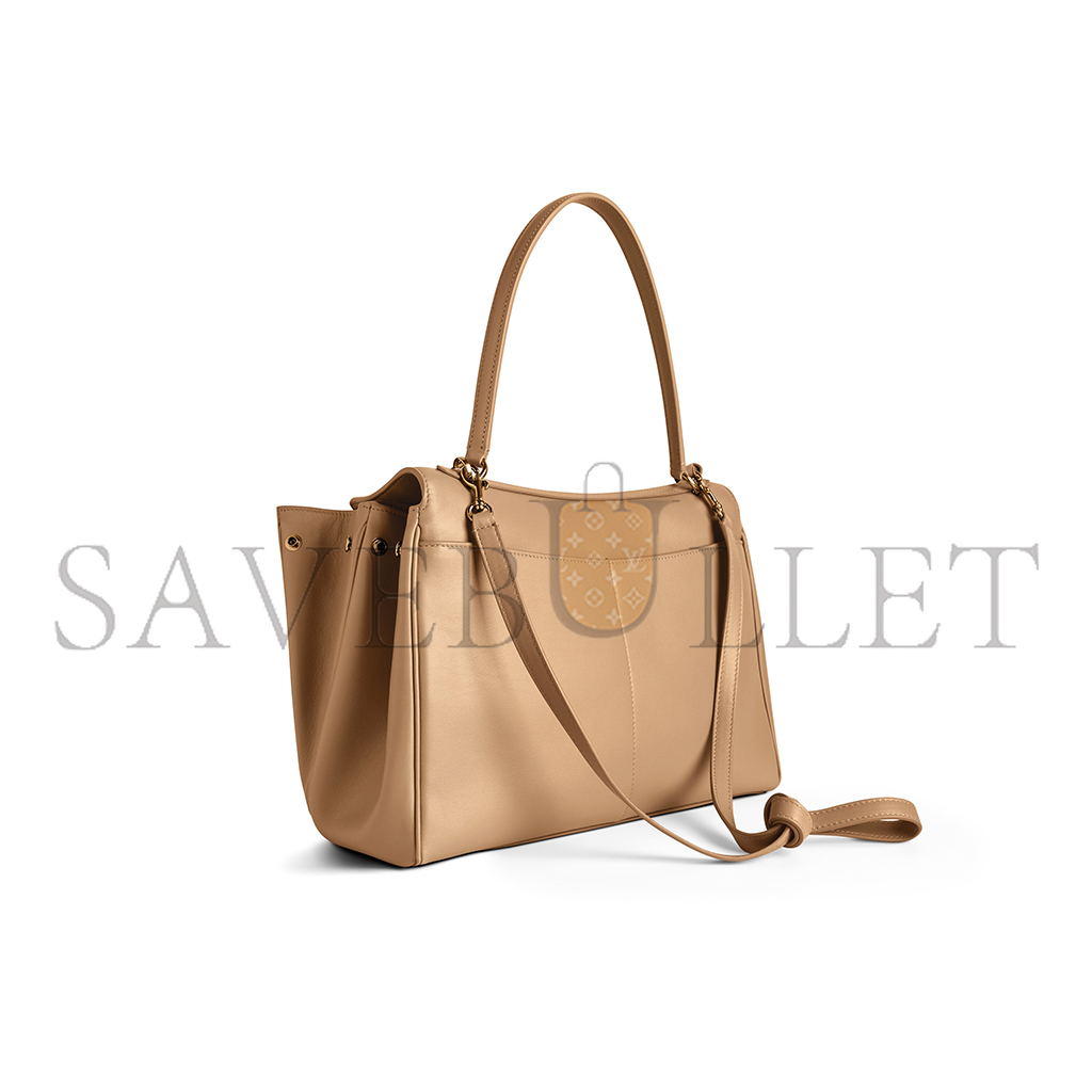 BALENCIAGA WOMEN'S RODEO MEDIUM HANDBAG IN LATTE 7897722AA4V2621 (35*23*11cm) BALENCIAGA WOMEN'S RODEO MEDIUM HANDBAG IN LATTE 7897722AA4V2621 (35*23*11cm)